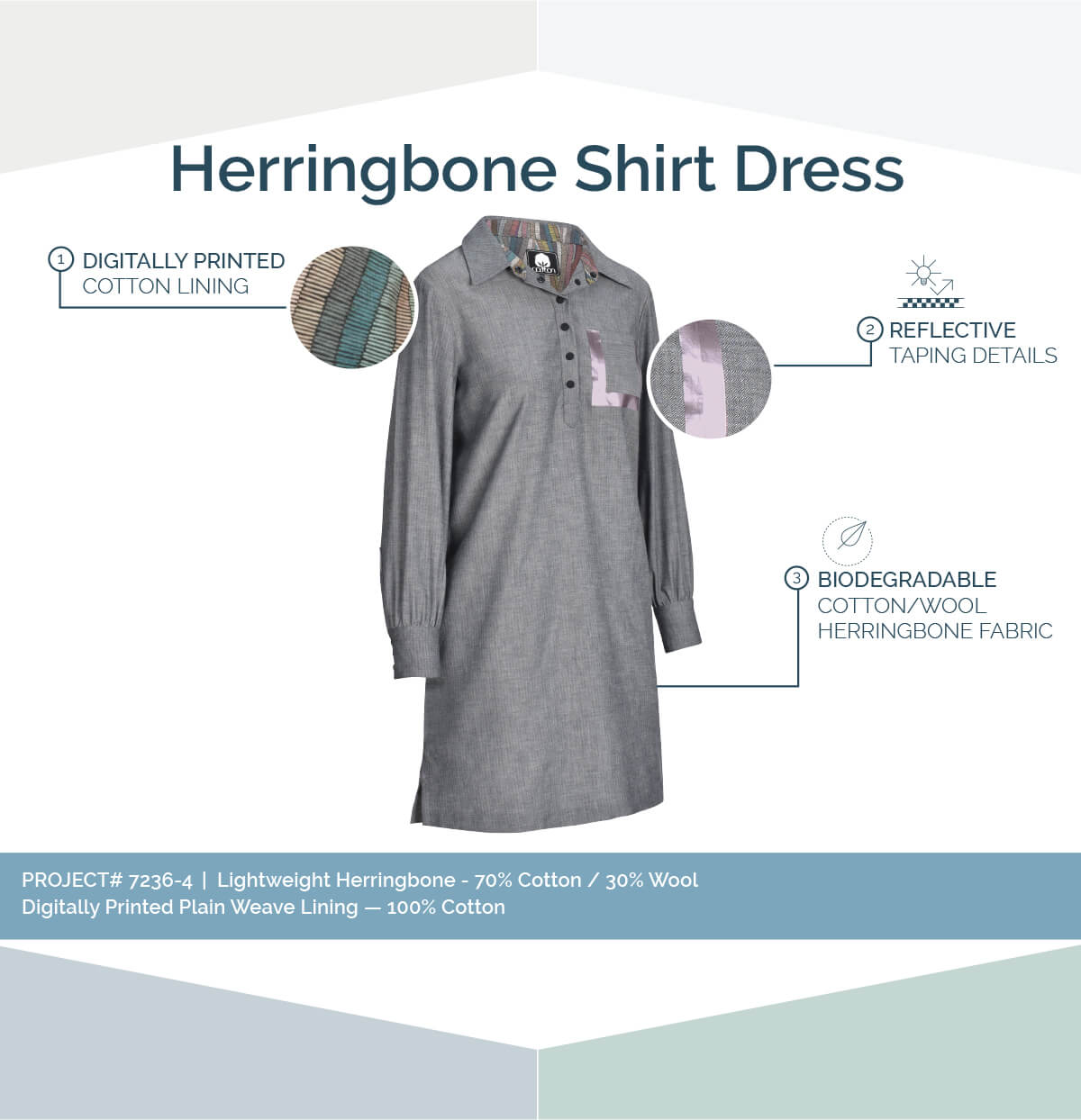 herringbone shirt dress sketch